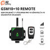 GSM10+10 REMOTE - gsm ovladač s 1 výstupem pro 10 uživatelů a 10 dálkových ovladačů